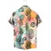 Men's Hawaiian Printed Lapel Short Sleeve Shirt 05011864M