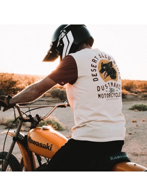 Men's printed short sleeve T-shirt on the back